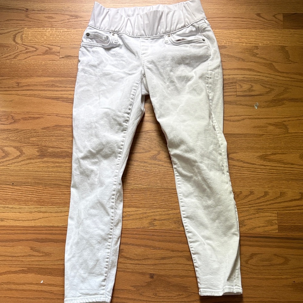 White Maternity Pants (under belly)